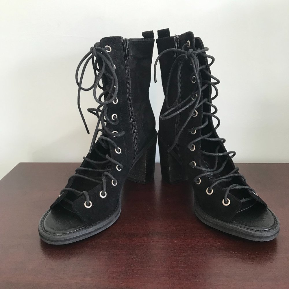 Jeffrey Campbell | Black Corset Heels - Sz 6 - Picture 2 of 10
